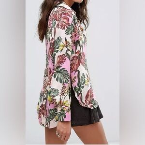 Free People Under The Palms Buttondown Shirt